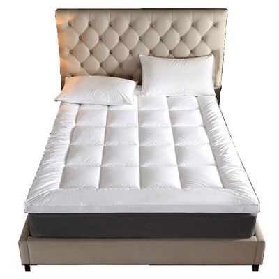 Twin Mattress Topper Extra Soft Mattress Pad Cover Pillow Top Matress Topper with Anchor Bands Quilted Fitted Mattress Protector for Single Bed Day Bed(180x200cm)