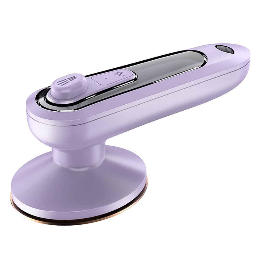 Handheld Garment Steamer Household Fabric Steam Iron 100ml Mini Portable Vertical Fast-Heat For Clothes Ironing (Purple)