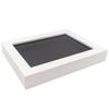 11x14 Shadow Box White Solid Pine Wood Display Frame with Black Acid-Free Backing UV Acrylic & Hanging Hardware with 0.75" Usable Depth and 0.75" Frame Moulding Width view 1