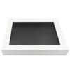 11x14 Shadow Box White Solid Pine Wood Display Frame with Black Acid-Free Backing UV Acrylic & Hanging Hardware with 0.75" Usable Depth and 0.75" Frame Moulding Width view 2