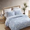 Tommy Bahama - King Quilt Set, Reversible Cotton Bedding with Matching Shams, Coastal Super Soft Bedding Set (Palmday Blue, King) view 3