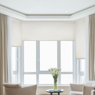 MOOD Blackout Cellular Shades | Luxury Meets Function | Cordless, Extra Large 1.5 Inch Cells, Insulation, Acoustic Comfort | Honeycomb Blinds for Windows | Warm White | 69.5" Width x 72" Height