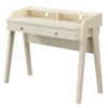 Convenience Concepts Newport Deluxe 2 Drawer Desk with Shelf, Ivory view 1
