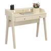 Convenience Concepts Newport Deluxe 2 Drawer Desk with Shelf, Ivory view 4