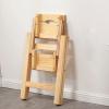 2-Step Ladder Folding Step Stool, Multi-Functional Stairs Chair Library Portable Bookshelf Display Shelf Wooden Stepladder Climbing Ladder view 3