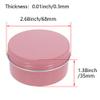 Heyiarbeit 3 Pack 2.7 oz Round Lip Balm Tin Cans - Aluminum Cosmetic Sample Containers with Screw Lid - Pink Metal Empty Tins Storage Travel Tin Jars view 2