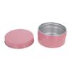 Heyiarbeit 3 Pack 2.7 oz Round Lip Balm Tin Cans - Aluminum Cosmetic Sample Containers with Screw Lid - Pink Metal Empty Tins Storage Travel Tin Jars view 4