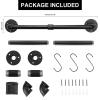 Livabber Industrial Pipe Towel Bar, Rustic Iron Decor Bathroom Hardware Towel Holder Accessory, Heavy Duty Wall Mounted Bath Towel Rack, Black (18 Inch) view 2