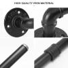 Livabber Industrial Pipe Towel Bar, Rustic Iron Decor Bathroom Hardware Towel Holder Accessory, Heavy Duty Wall Mounted Bath Towel Rack, Black (18 Inch) view 3