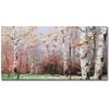 100% Hand-Painted Abstract Tower Tree Oil Painting on Canvas Large Blooming Tree Oil Painting Christmas Tree Decorations Acrylic Paintings Women Gifts 48X24in Unframed view 1