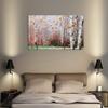 100% Hand-Painted Abstract Tower Tree Oil Painting on Canvas Large Blooming Tree Oil Painting Christmas Tree Decorations Acrylic Paintings Women Gifts 48X24in Unframed view 4