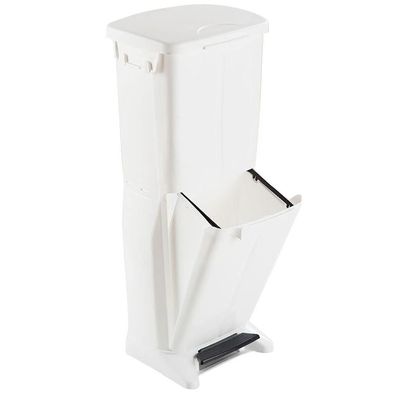 YUEYOULII Trash Bin Simple Kitchen Double-Layer Classification Large-Capacity Trash Can Household ABS Trash Storage Box with Lid Waste Paper Basket Bedroom Trash Can (Color : E)