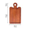 Baking Dish Tray With Handle Pizza Bottom Tray Steak Plate Western Plate, Multi-function Tray Can Hold Pasta, Chicken Wings, Pizza, Fruit Casserole Dish (Size : Small) view 2