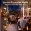 ODEETRONIC Christmas Lights, 21.63ft 100 Count Incandescent Clear Christmas Lights, UL Certified Outdoor Mini Clear Light Connectable, Green Wire Tree Light Indoor for Home Party Decor, Warm White view 2