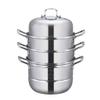 Steamer Pot/Soup Pot, 4-layer Domestic 304 Stainless Steel Steamer, Suitable For Gas Stove/Induction Cooker (28-36cm), For 4-12 People (Size : 30cm) view 1