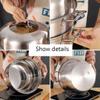 Steamer Pot/Soup Pot, 4-layer Domestic 304 Stainless Steel Steamer, Suitable For Gas Stove/Induction Cooker (28-36cm), For 4-12 People (Size : 30cm) view 3