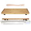 Bamboo Wood Cutting Board Compatible with Breville BOV800XL 860BSS 845BSS, Protects Smart Toaster Oven, With Heat Resistant Silicone Feet and Oven Rack Push Accessories, Creates Storage Space view 1