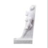 Ancient Egyptian statue of Isis white sculpture heavy marble stone made in Egypt. Great mother Isis, the goddess of healing and magic her name mean Queen of the throne. view 3