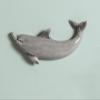 Ceramic Wall Decor Sculpture Grey Dolphin Wall Hanging Arts Home Living Dining Room Decor view 1