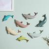 Ceramic Wall Decor Sculpture Grey Dolphin Wall Hanging Arts Home Living Dining Room Decor view 3