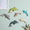 Ceramic Wall Decor Sculpture Grey Dolphin Wall Hanging Arts Home Living Dining Room Decor view 4