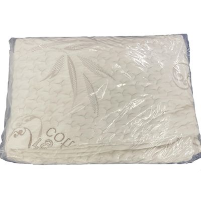 FoamRush 4-Inch (48" x 72") Bunk, Soft, Fitted, Zippered Mattress Cover Replacement, Premium Cotton, Waterproof, Non Skid Bottom, Pad Cover, Mattress Not Included