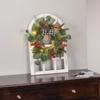 Christmas Window Frame with Eucalyptus Wreath view 2