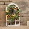 Christmas Window Frame with Eucalyptus Wreath view 4