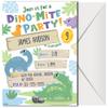Dinosaur Birthday Invitations for Boys and Girls with Envelopes - (Pack of 20) - Dino Party Invites for Toddlers, Children and More. Fill in Style view 2