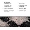 Custom Size Cubes Abstract Design Black Gold Color Rubber Backed Non-Slip Hallway Stair Runner Rug Carpet 26 Inch Wide by Your Length 26in x 18ft view 2