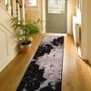 Custom Size Cubes Abstract Design Black Gold Color Rubber Backed Non-Slip Hallway Stair Runner Rug Carpet 26 Inch Wide by Your Length 26in x 18ft view 3