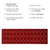Aspen Design Custom Size Hexagon Trellis Design Red Color Rubber Backed Non-Slip Hallway Stair Runner Rug Carpet 26 Inch Wide by Your Length 26in x 18ft view 3
