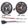 GSYFDZSWZX Fengyan Landscape Lights 5M RGB LED Strip Light 60LEDs/m SMD 5050 300Leds White Warm White Red Blue LED Strip Lamp 12V Waterproof Flexible Tape Rope Stripe LED Street Lamp view 2