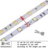 GSYFDZSWZX Fengyan Landscape Lights 5M RGB LED Strip Light 60LEDs/m SMD 5050 300Leds White Warm White Red Blue LED Strip Lamp 12V Waterproof Flexible Tape Rope Stripe LED Street Lamp view 4