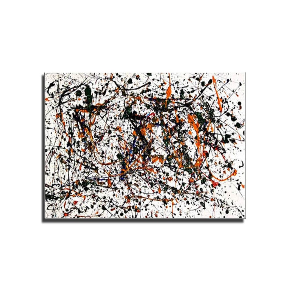 Jackson Pollock-No 15 Canvas Wall Art Print Paitings for Living Room Posters for Bedroom Bathroom Office Artwork(65x97cm 26"x38",Unframed)