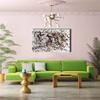 Jackson Pollock-No 15 Canvas Wall Art Print Paitings for Living Room Posters for Bedroom Bathroom Office Artwork(65x97cm 26"x38",Unframed) view 2