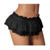Ohraina Sissy Lace Panties Men Ruffled Thongs Mini Skirt Gay Lingerie Black view 1