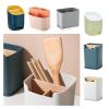 FHYTGBS Drain Chopstick Holder-Multifunctional Fork Spoon Chopsticks Storage Box Tableware Shelf Three Layer Cutlery Drainer Organizer Rack Kitchen (Color : Q) view 2