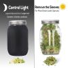 Sprouting Jar Kit-2 Wide Mouth Quart Mason Jars with 316 Stainless Steel Screen Sprout Lids, Drip Tray, Stand | Seed Sprouter Set for Growing Broccoli, Alfalfa, Mung Bean view 2
