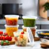 ELEGANT DISPOSABLES 16 OZ - 24 Sets Plastic Deli Food Storage Containers with Airtight Flexible Lids Microwavable, Leak Free, Washable, Freezer Safe. view 2