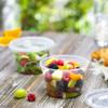 ELEGANT DISPOSABLES 16 OZ - 24 Sets Plastic Deli Food Storage Containers with Airtight Flexible Lids Microwavable, Leak Free, Washable, Freezer Safe. view 3