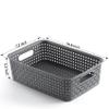 [ 12 Pack ] Plastic Storage Baskets - Small Pantry Organization and Storage Bins - Household Organizers for Laundry Room, Bathrooms, Bedrooms, Kitchens, Cabinets, Countertops, Under Sink or On Shelve view 3