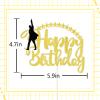 H*milton Cake Topper- American Musica lHappy Birthday Cake Topper,Children Music Party Decoration Kid's Birthday Party Decorations view 2