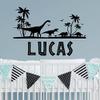 Dinosaur Name Wall Decals, Dinosaur Decals,Personalized Name Dinosaurs Wall Stickers,Nursery Kid's Dinosaur Wall Stickers For Boy'S Room view 3