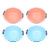 Cabilock 4pcs Binaural Washbasin Foot Soaking Tub Wash Basin for Bottles Small Wash Basins Dish Washing Tub for Sink Rice Washing Bowl Kitchen Cleaning Basin Baby Wash Bottle Laundry Tub Pp view 1