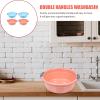 Cabilock 4pcs Binaural Washbasin Foot Soaking Tub Wash Basin for Bottles Small Wash Basins Dish Washing Tub for Sink Rice Washing Bowl Kitchen Cleaning Basin Baby Wash Bottle Laundry Tub Pp view 3