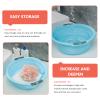 Cabilock 4pcs Binaural Washbasin Foot Soaking Tub Wash Basin for Bottles Small Wash Basins Dish Washing Tub for Sink Rice Washing Bowl Kitchen Cleaning Basin Baby Wash Bottle Laundry Tub Pp view 4