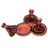 Spice holder dispenser Tagine Triple Spice organizer Salt&pepper condiment - Pink view 2
