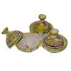 Spice holder dispenser Tagine Triple Spice organizer Salt&pepper condiment - Yellow view 3