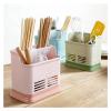 FHYTGBS Chopstick Drain Holder -Spoon Chopsticks Fork Storage Box Rack Multifunction Cutlery Holder Plastic Kitchen Countertop Box Rack Cutlery Holder (Color : Green B) view 4